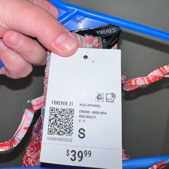 NWT Forever 21 Abstract Print Cami Midi Dress Size Small - Picture 5 of 8